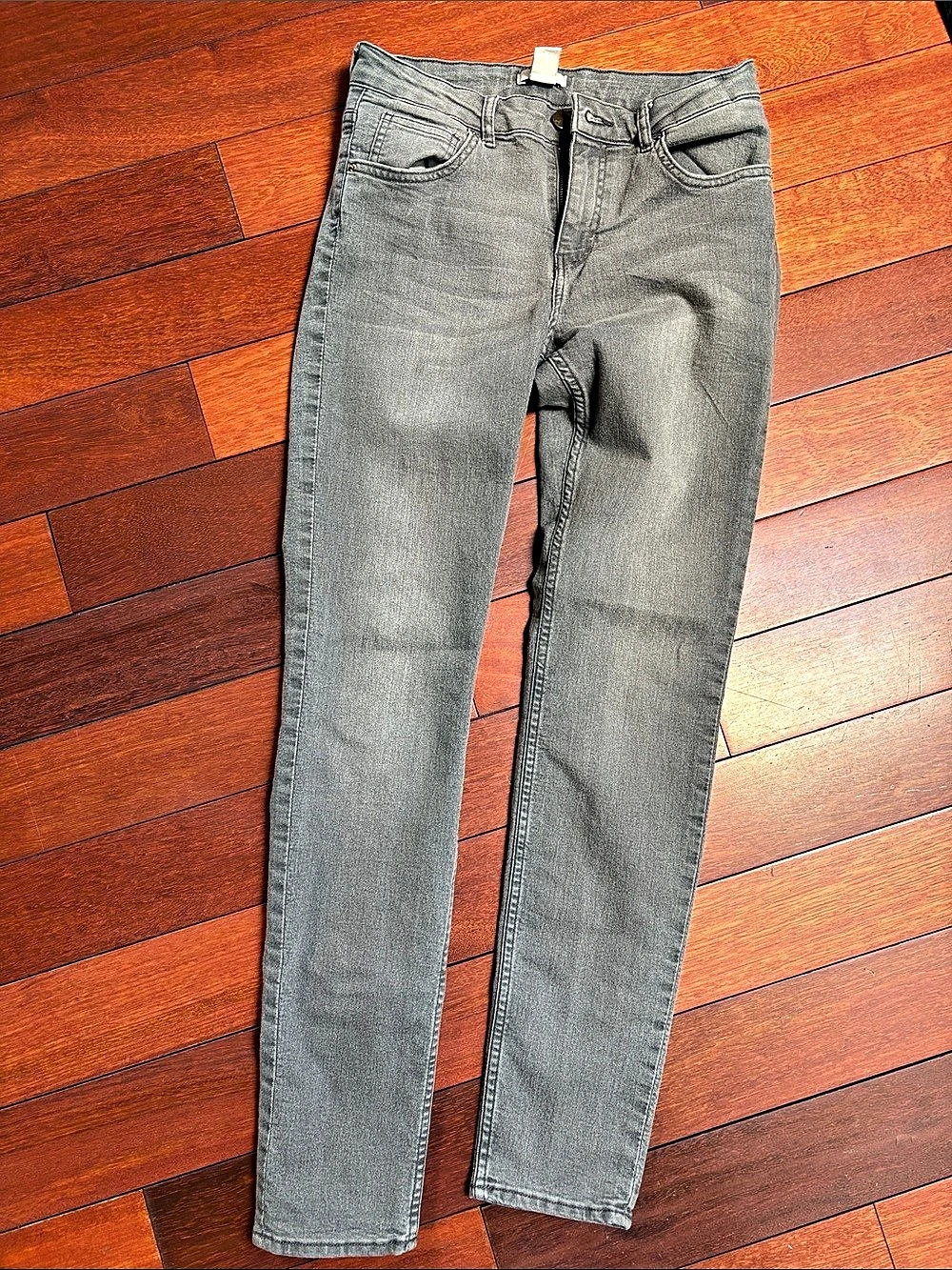 H&M Skinny Gray Jeans Waist EUR 38